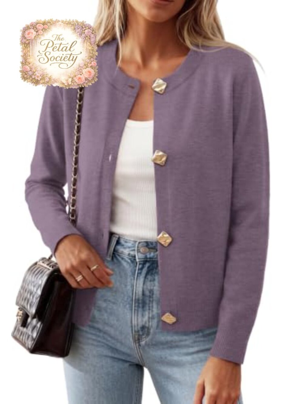 Lightweight Open Front Button Cardigan Sweater Soft Knit Layer Fall